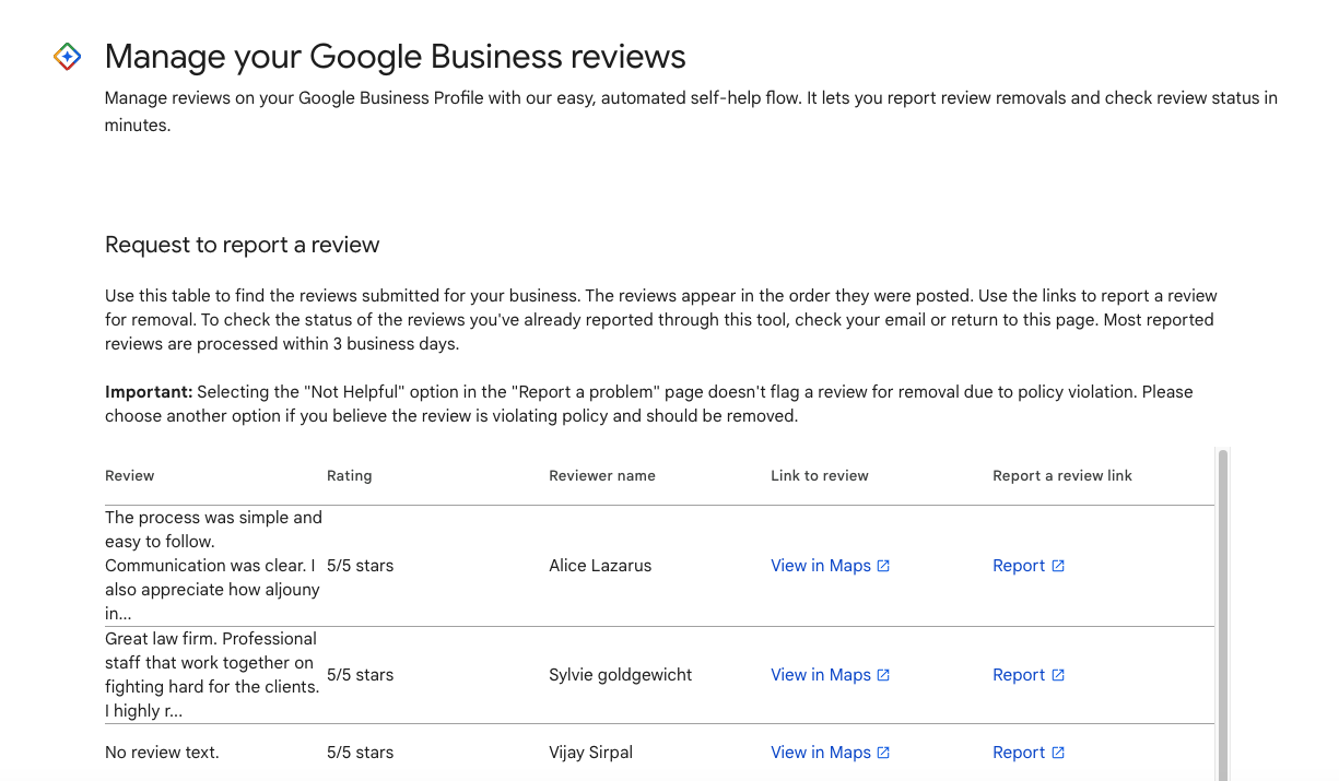 remove bad google reviews